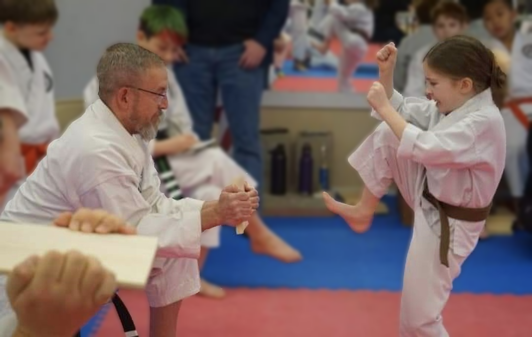 Ninja class students, ages 3 to 6